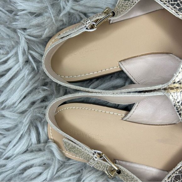 J. Crew Crewcuts metallic criss cross sandals girl’s shoe size 5 - Picture 3 of 5